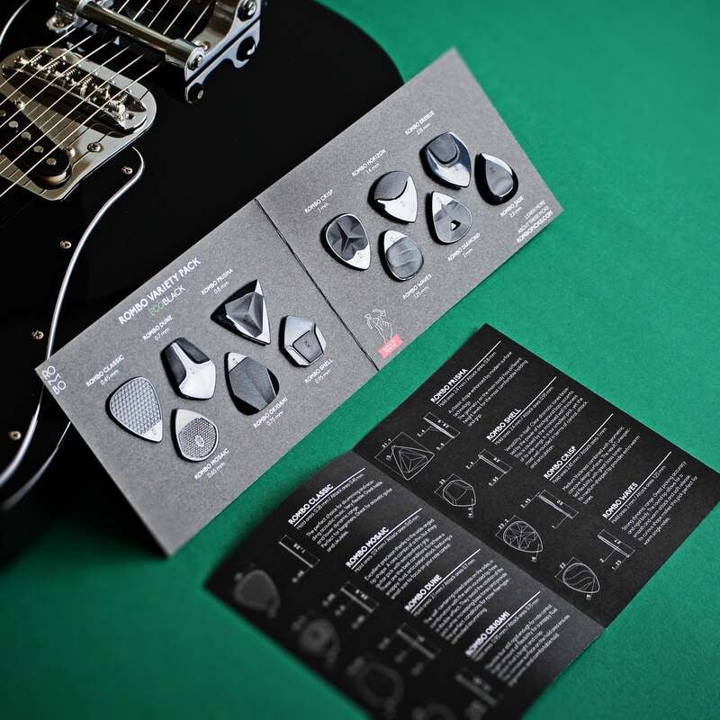 ROMBO Variety pack ECO Black Guitar Picks (12 kpl) (12 kpl)